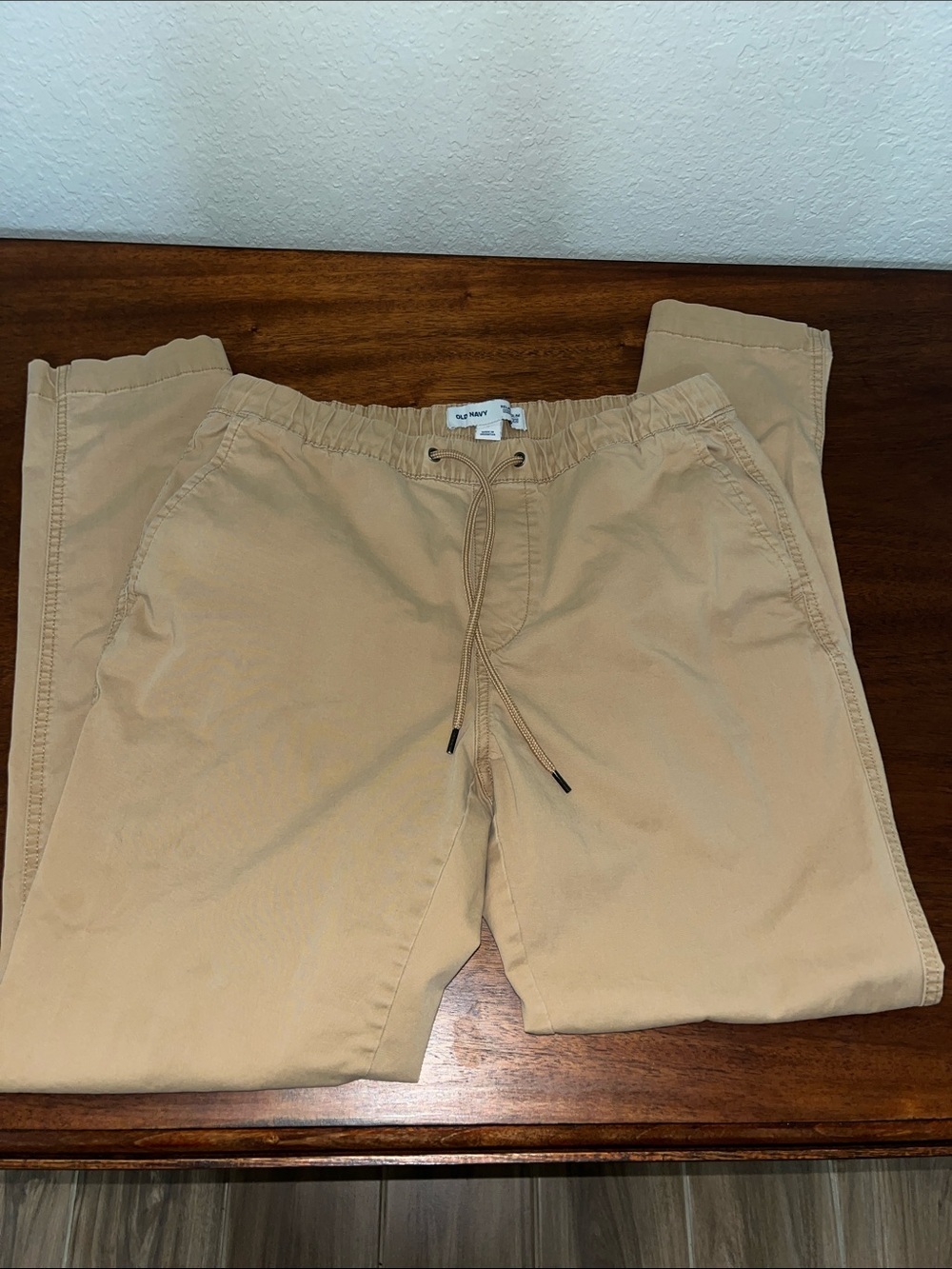 Old Navy Tan Straight-Leg Pants SZ M Flex - Picture 6 of 13